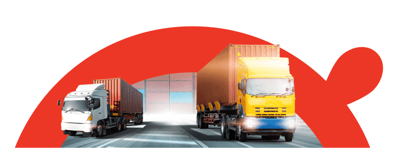 trucks loaded with loads